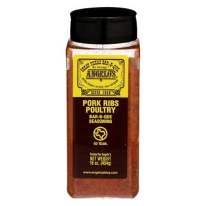 ANGELOS BY GEORGE Pork Ribs & Poultry Barbecue Seasoning, 16 OZ