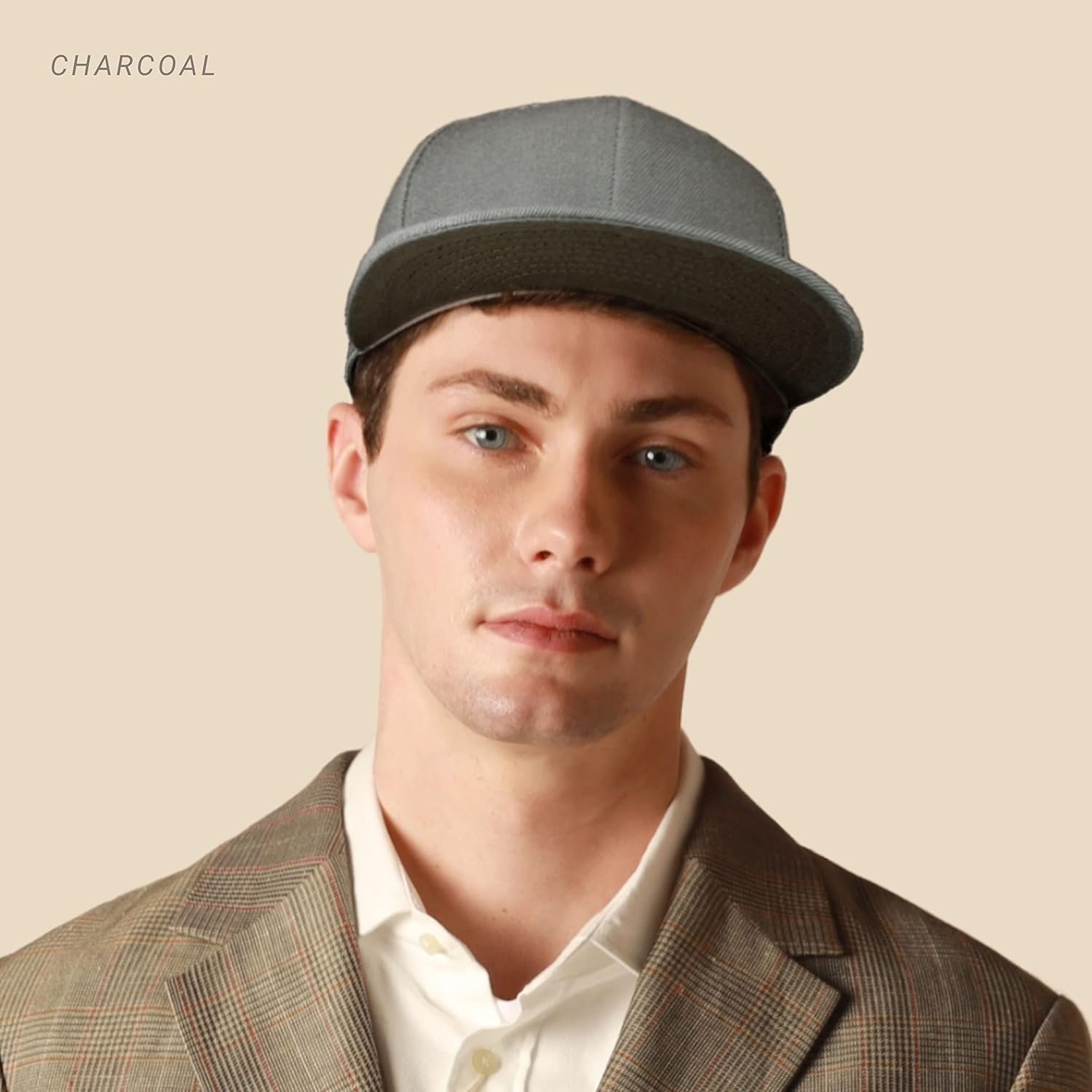 CHOK.LIDS Flat Bill Visor Classic Snapback Hat Blank Adjustable Brim High Top End Trendy Color Style Plain Tone Baseball Cap - Image 4