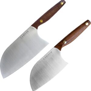 Lamson Vintage 2-Piece Chinese Santoku Cleaver Set