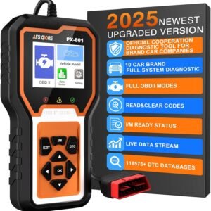 OBD2 Scanner Check Engine Light Car Code Reader Clear Error Codes ABS SRS SAS Etc Full Vehicle System Diagnostics Tool Compatible with Nissan Toyota Honda Ford Hyundai Kia Lexus Scion Infiniti Lincoln