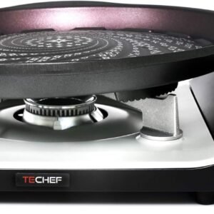 TECHEF – Stovetop Korean BBQ Non-Stick Grill Pan with Agni Portable Gas Stove Burner, Made in Korea (Grill Pan w Stove)
