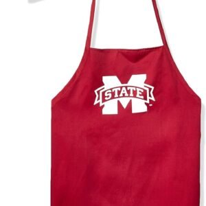 Pro Specialties Group NCAA Mississippi State Bulldogs Mens Chef Hat & Apron, Full Color Team Logo, one size