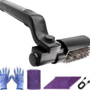 Electric BBQ Grill Brush – 2600mAh Rechargeable Cleaning Brush IPX7 Waterproof with Three-Speed Adjustment(Max 400RPM), 180° Adjustable Head for Grill Grates & Kitchen Surfaces