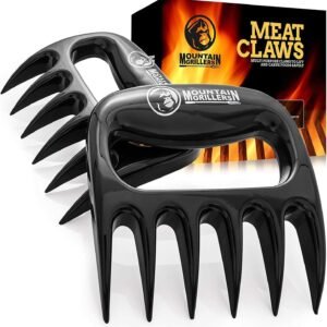 Mountain Grillers Meat Claws – Pulled Pork Claws and Meat Shredder – Grilling Claws BBQ Tools for Meat Shredding – Meat Pulling Claws for Barbecue, Smoker, and Grill Bear Claws – Pack of 2, Black