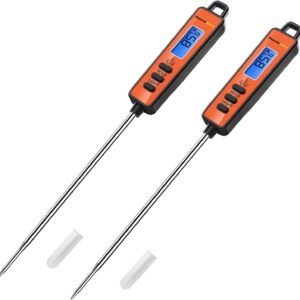 ThermoPro TP01A Instant Read Meat Thermometer with Long Probe Digital Food Cooking Thermometer for Grilling BBQ Smoker Grill Kitchen Oil Candy Thermometer