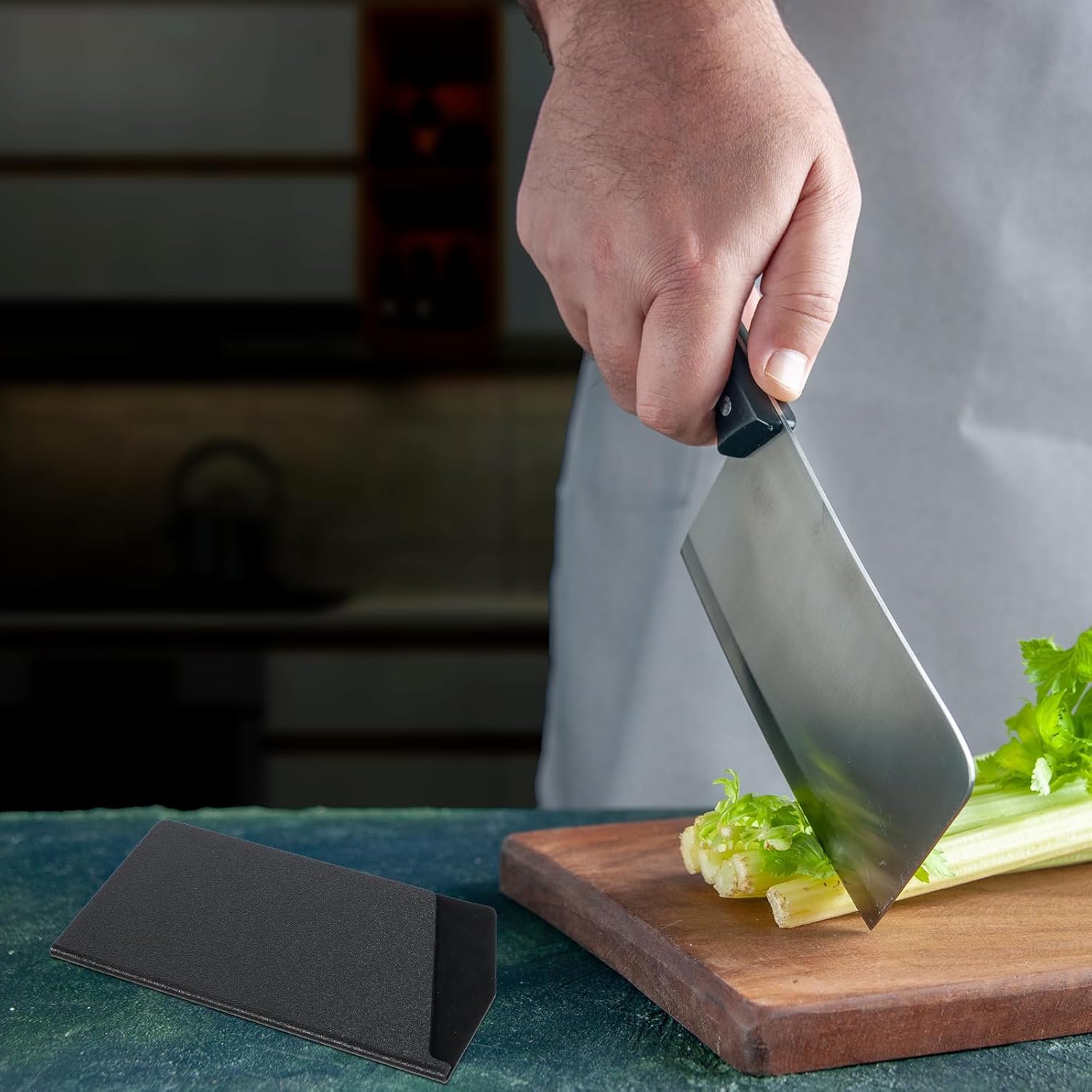 Cleaver Edge Guard 7.5” X 3.5” Abs Cleaver Cover Wide Knife Protector Sleeve for Chinese Kitchen Knifes, Durable Felt Lined Knifes Protector Sleeves - Image 6