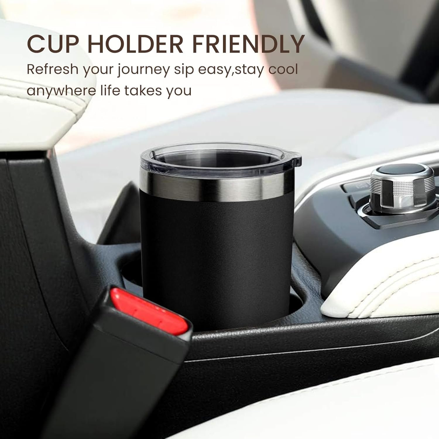 MEWAY 20oz Tumbler 8 Pack Double Wall Vacuum Insulated Travel Mug Bulk, Stainless Steel Tumblers with Lid and Straw, Durable Powder Coated Coffee Cups for Cold & Hot Drinks (Black, 8) - Image 7