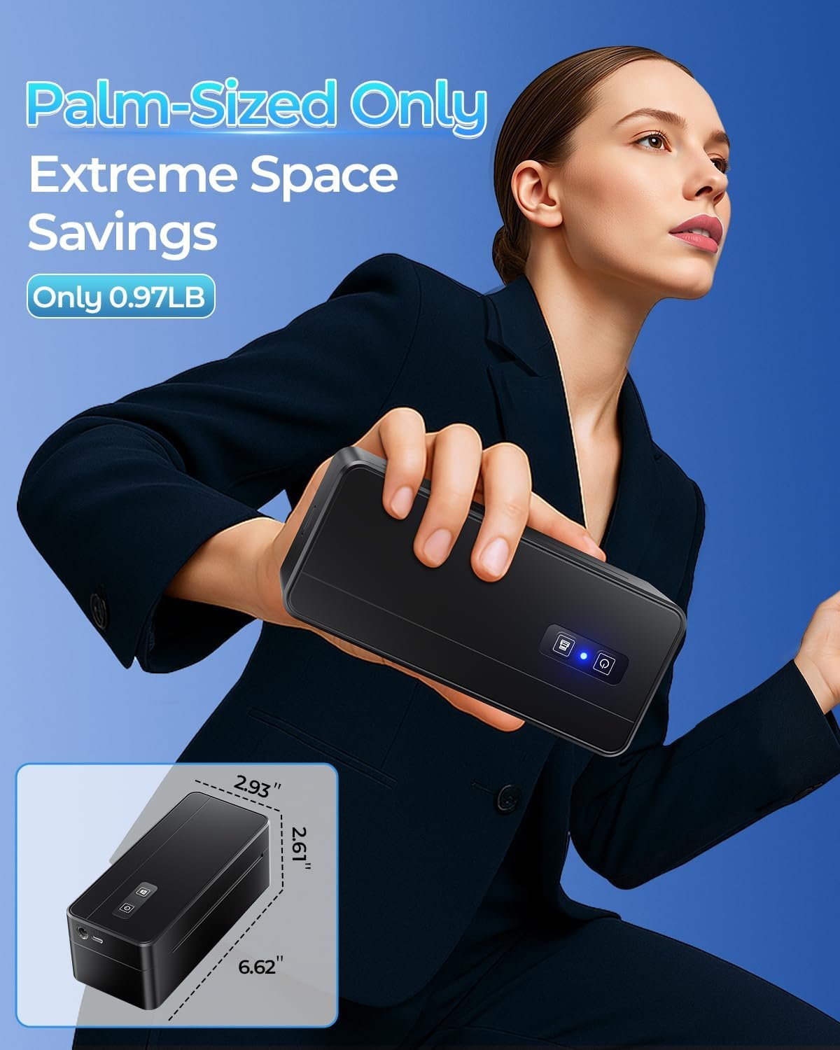 Bluetooth Thermal Shipping Label Printer, 4x6 Thermal Label Printer for Small Business, 2410BT Wireless Label Printers Compatible with iOS Android Phone&Pad&PC, Widely Used for Ebay, USPS, FedEx, etc - Image 3