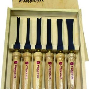 Flexcut Wood Carving Tools 6-Piece Starter Set MC150 | Ice Mallet Carving Chisels and Gouges, Made in the U.S.A