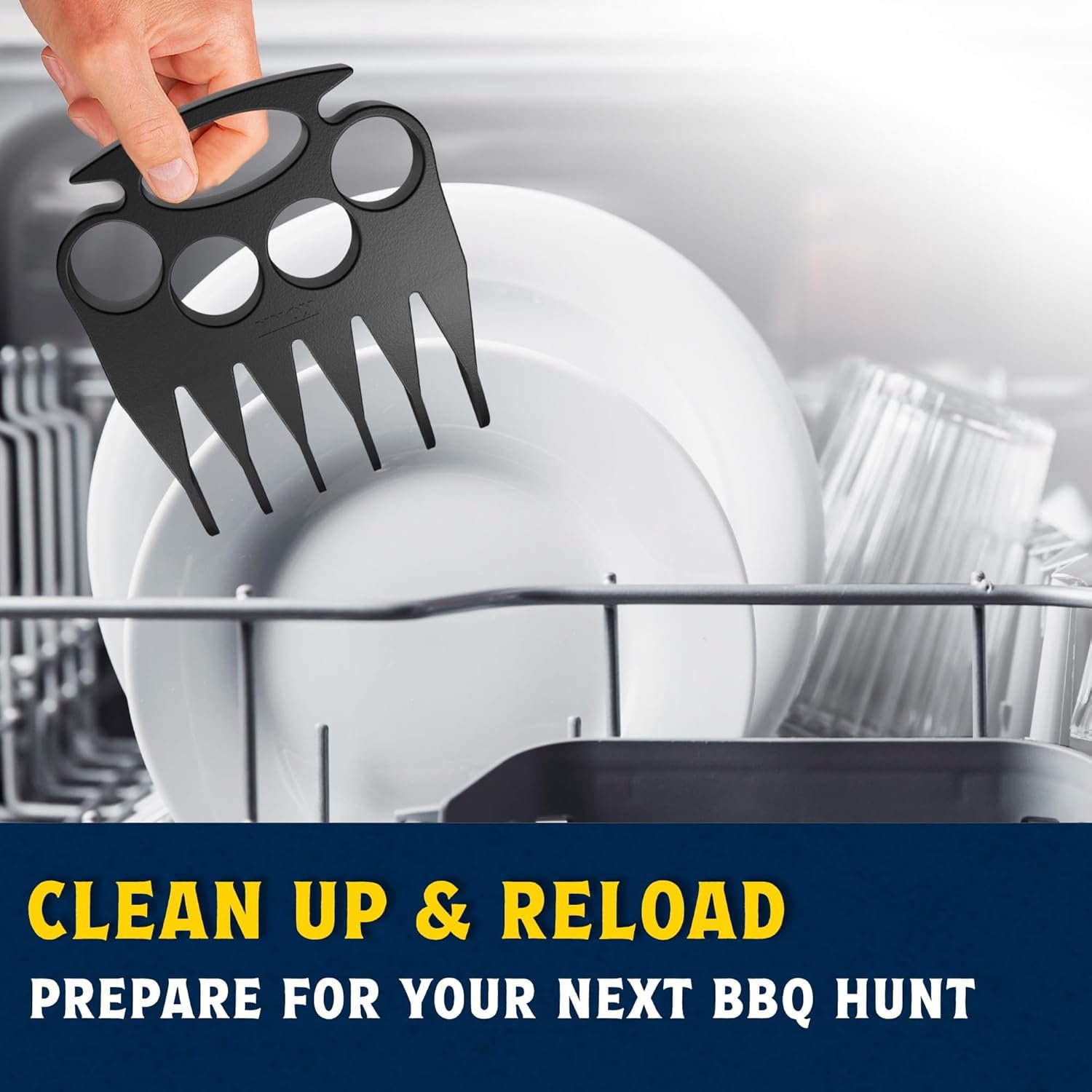 Kona Wolverine Meat Shredder Claws – Heavy Duty Plastic BBQ Meat Claws for Pulled Pork, Chicken, Beef – Strong Grill Tool for Shredding Food – Durable BPA-Free Material - Image 5