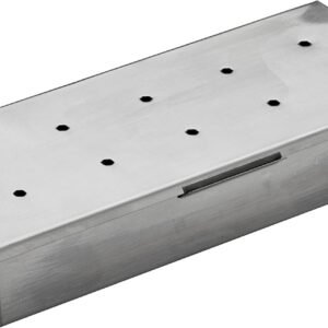 Char-Broil Stainless Steel Smoker Box, Silver, 3.75 x 1.6 x 9.25 inches