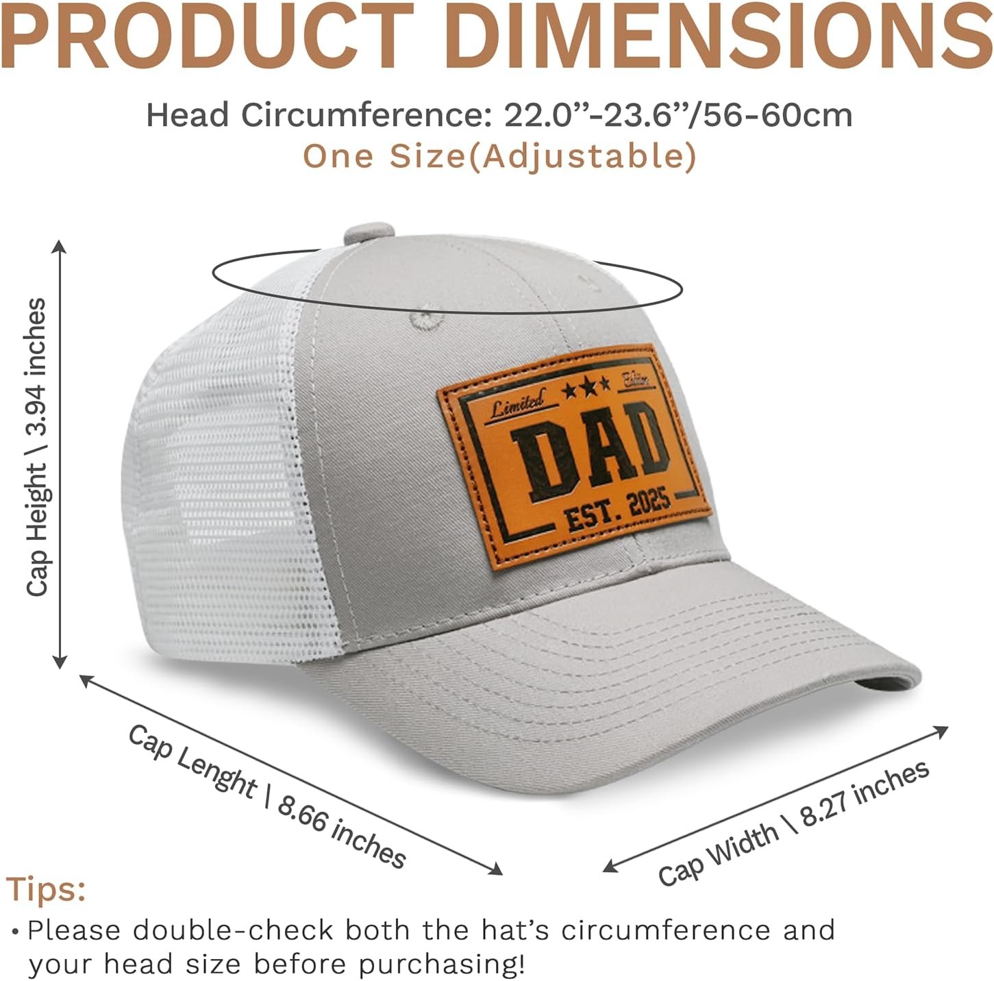 Dad Gift from Daughter Son Wife Mom - Dads Hat 2025 for New Dad Papa Grandpa - Men Gift for Birthday Fathers Day Christmas - Image 5