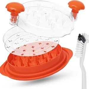 SHRED’N’GO Chicken Shredder Tool, Anti-Slip Strips, BPA Free, Suitable for Pulled Pork, Beef, Chicken. Orange Color