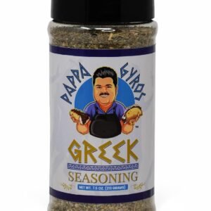Pappa Gyros All Purpose Greek Seasoning Blend No MSG | Large Shaker 7.5 Oz | Authentic Mediterranean Spices | All Natural Savory Herb & Spice Mix | Lamb, Chicken, Turkey, Souvlaki, Kebab, Salad, Gyro