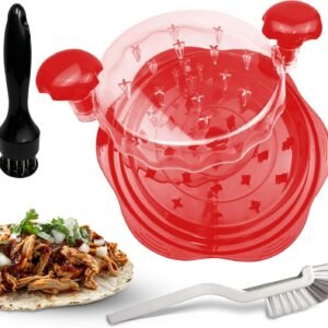 Chicken Shredder Tool Twist – Large Chicken Breast Shredder & Grinder with Meat Tenderizer & Cleaning Brush – BPA-Free, Ergonomic Design for Shredded Chicken, Pulled Pork, Beef & More