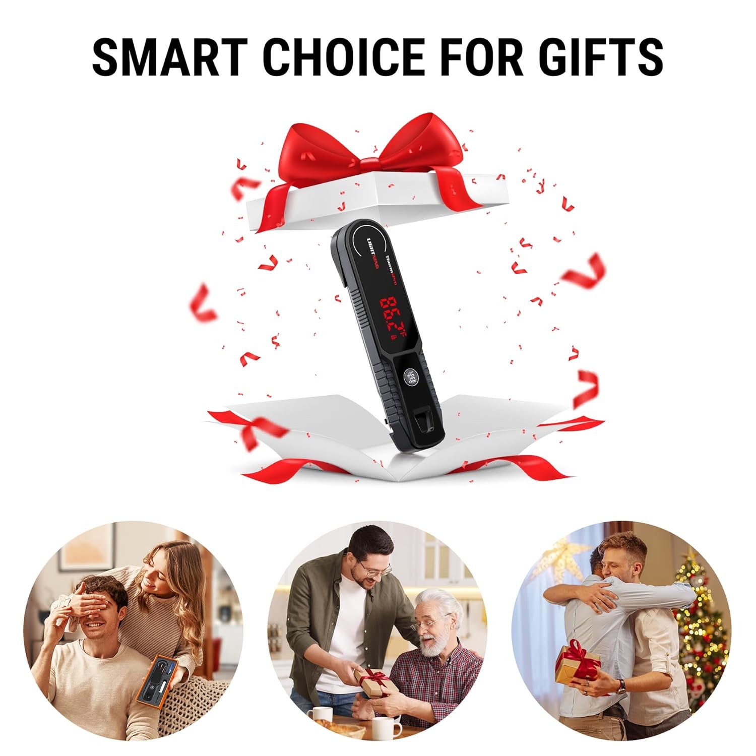 ThermoPro Lightning 1-Second Instant Read Meat Thermometer, Kitchen Food Thermometer with Auto Wake/Sleep/180° Rotating Display, Waterproof Cooking Thermometer for Oil Deep Fry Smoker BBQ Grill - Image 6