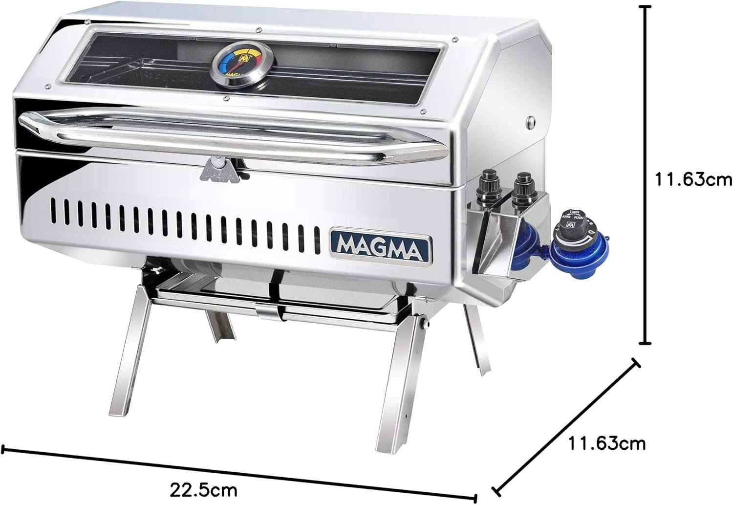Magma Products, Newport II Infrared Gourmet Series Gas Grill, A10-918-2GS, Multi, One Size - Image 7
