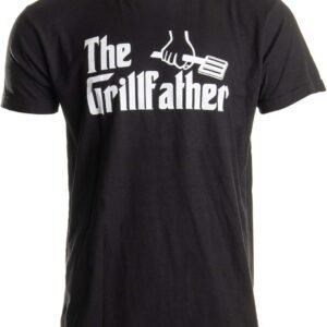 The Grillfather | Funny Dad Grandpa Grilling BBQ Meat Humor T-Shirt Joke for Men