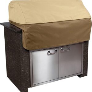 Classic Accessories Veranda Water-Resistant 37 Inch Island BBQ Grill Top Cover, Grill Cover, Grill Cover for Outdoor Grill, BBQ Cover