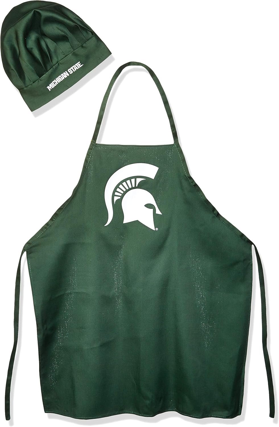 Pro Specialties Group NCAA Michigan State Spartans Mens Chef Hat & Apron, Full Color Team Logo, one size
