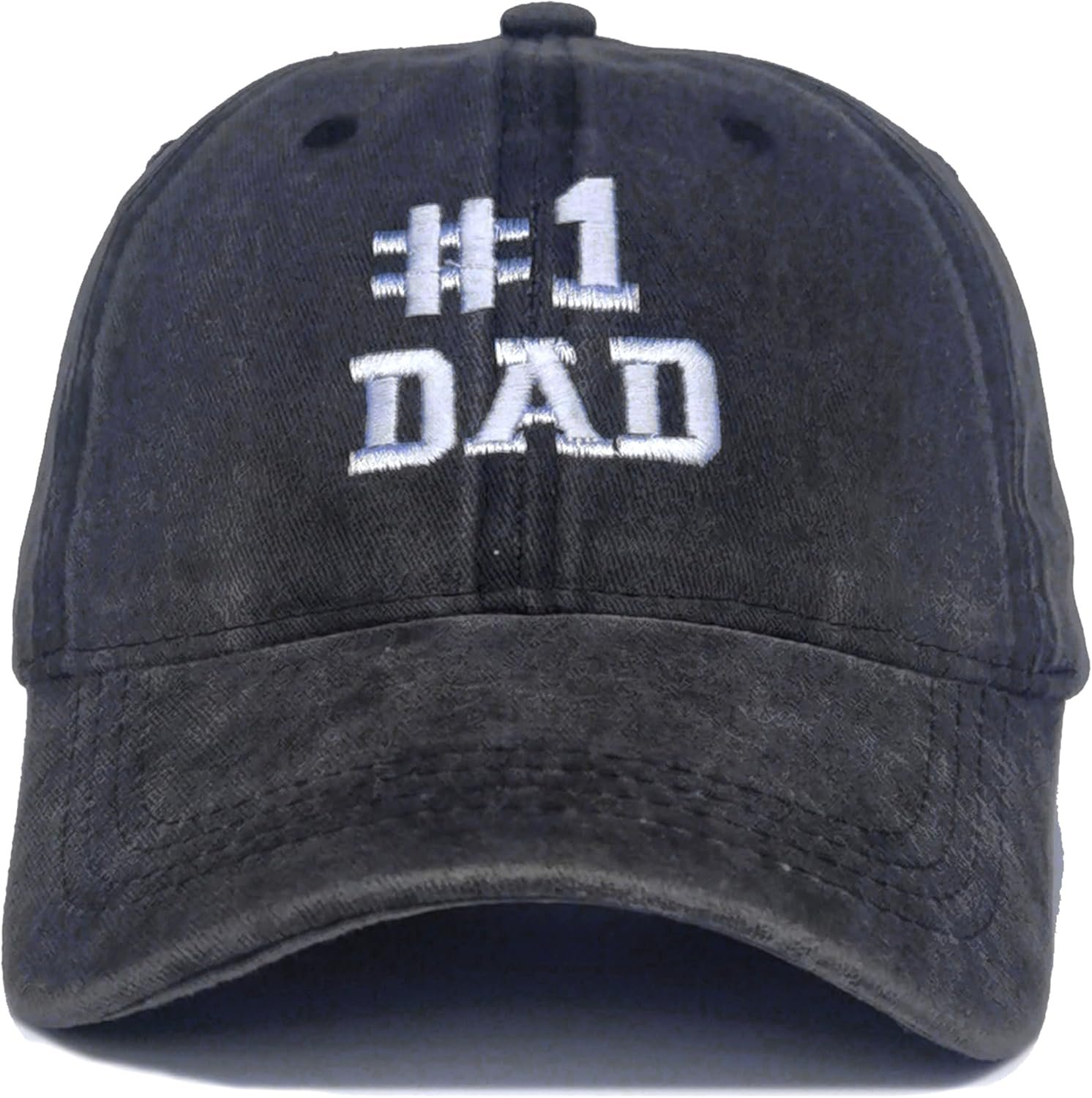 Daddy Hat - #1 Dad Hat Baseball Caps Adjustable Denim Outdoor Snapback for Husband Papa