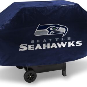 Rico Industries NFL Vinyl Padded Deluxe Grill Cover, 68 x 21 x 35-inches