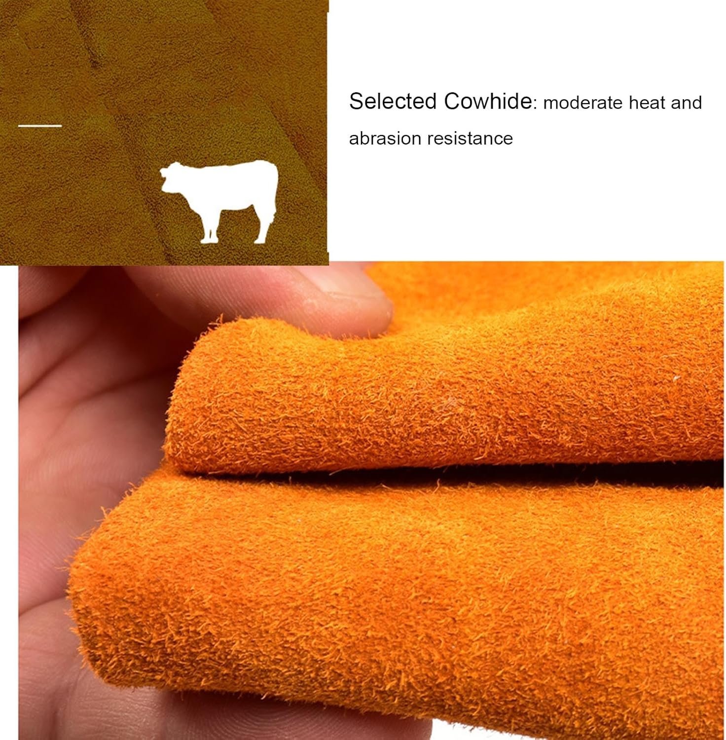 Leather Welding Work Apron for Men, Heat & Flame Resistant Bib Apron Tools Apron, Heavy Duty Blacksmith Work Apron, Suitable for BBQ/Welding/Cutting/Metal Processing - Image 5