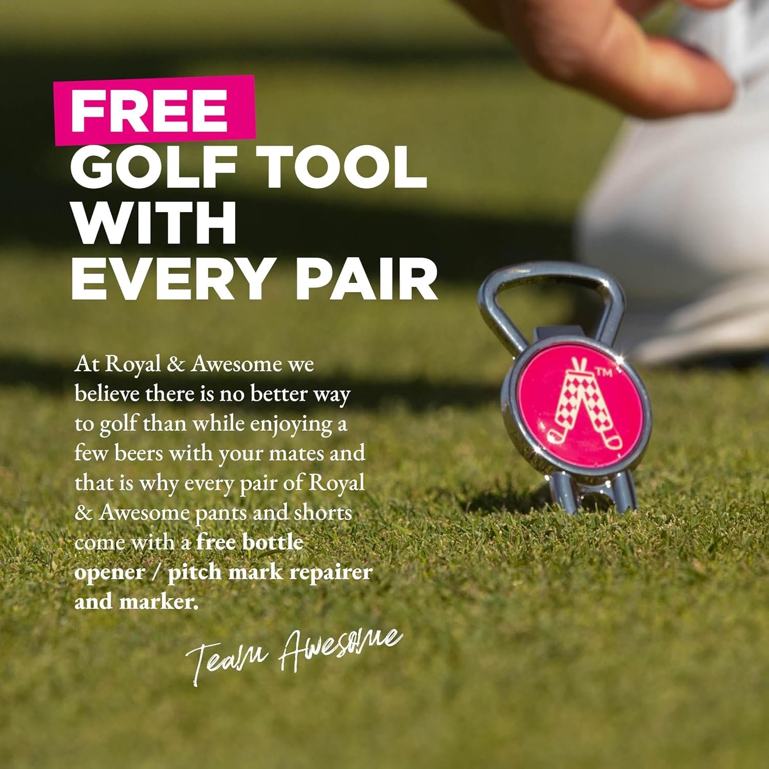 Royal & Awesome Men's Golf Shorts, Golf Shorts for Men, Golf Shorts Men - Image 2