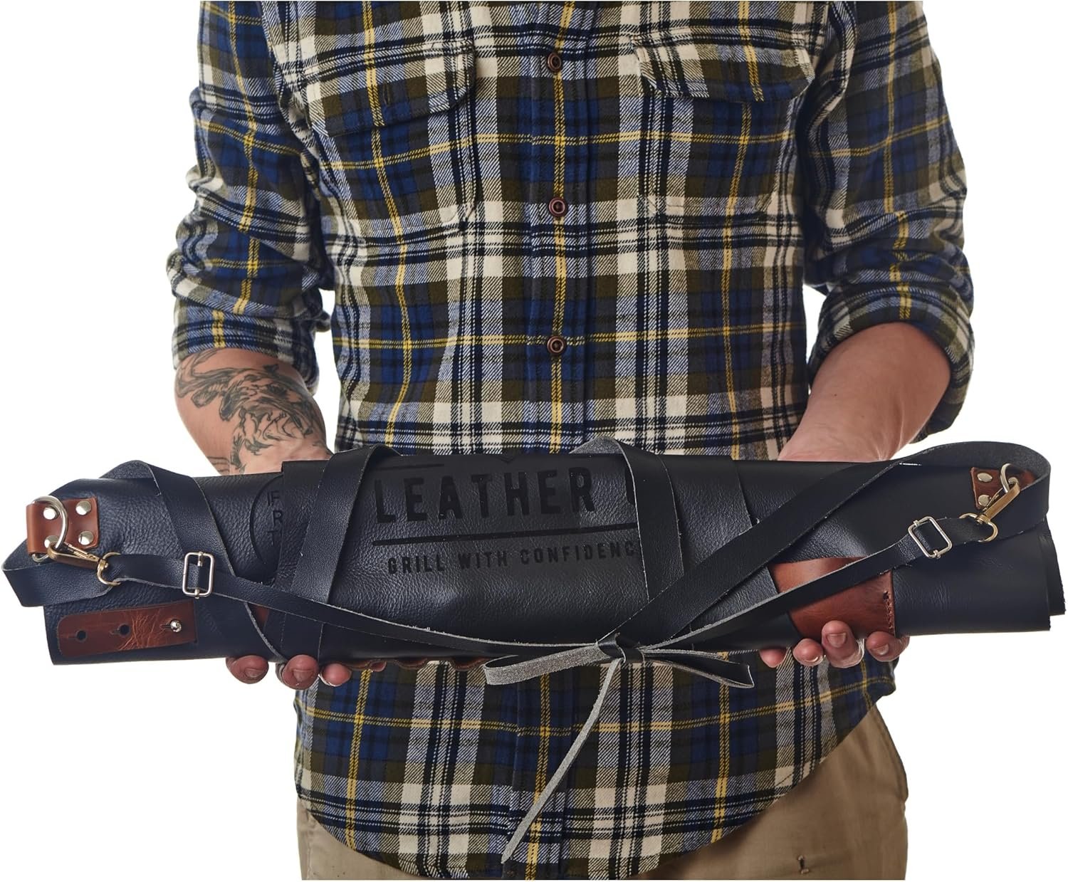 Leather Apron for Men: Grill, BBQ, Pitmaster, Chef, Bartender - Handcrafted Leather Apron – Durable and Stylish - Image 4