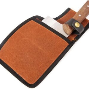 Cleaver Sheath,Universal Wide Knife Protectors,Durable Butcher Chef Knife Edge Guards,Heavy Duty Cleaver Covers Cleavers Sleeve Holds Your Meat Cleavers Up To 10”Long And 5”Width (Coffee)