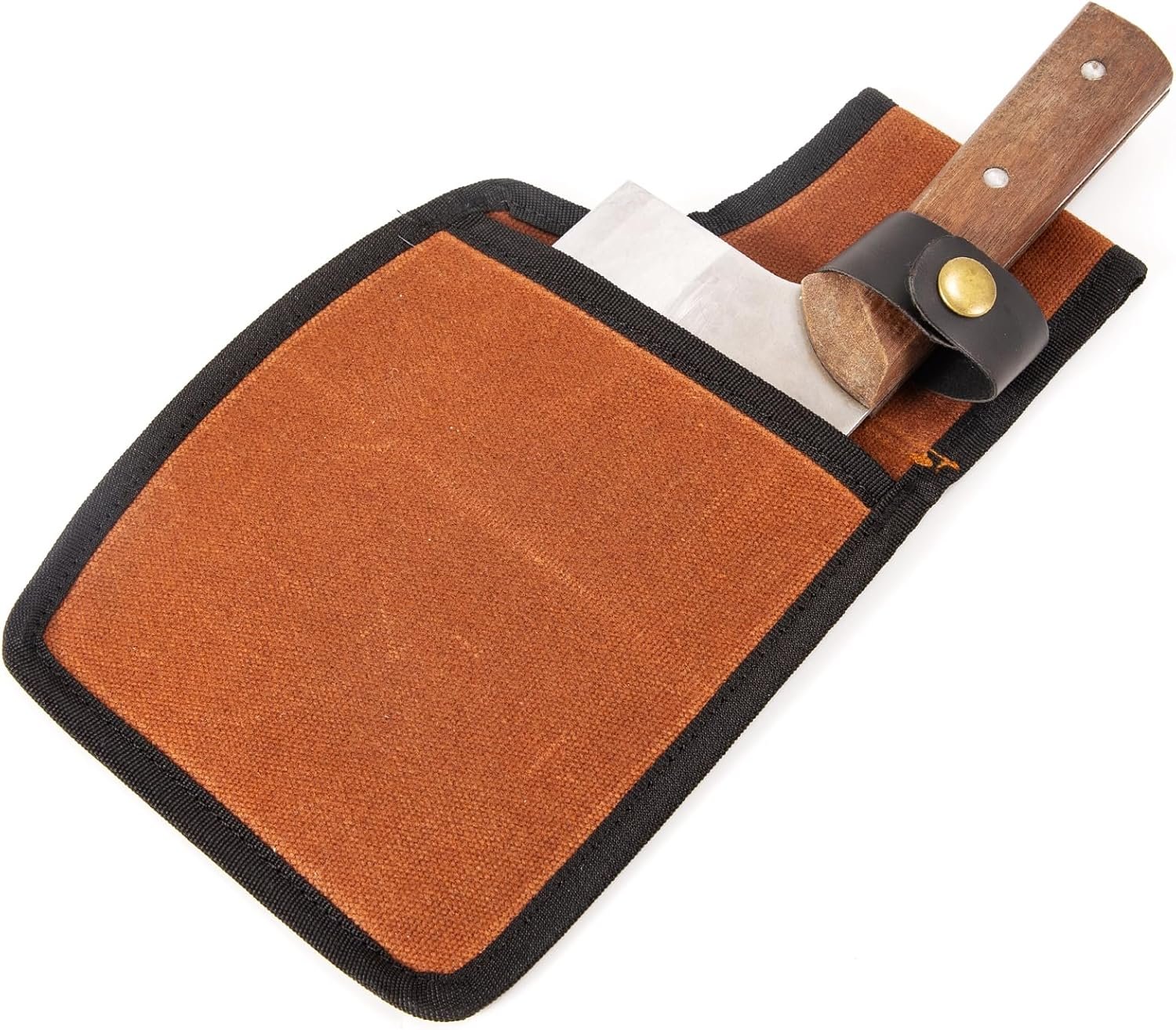 Cleaver Sheath,Universal Wide Knife Protectors,Durable Butcher Chef Knife Edge Guards,Heavy Duty Cleaver Covers Cleavers Sleeve Holds Your Meat Cleavers Up To 10”Long And 5”Width (Coffee)
