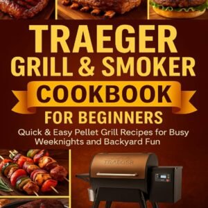 TRAEGER GRILL & SMOKER COOKBOOK FOR BEGINNERS: Quick & Easy Pellet Grill Recipes for Busy Weeknights and Backyard Fun