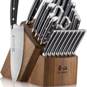 Cangshan S Series 1026054 German Steel Forged 23-Piece Knife Block Set