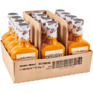 Cattlemen’s Carolina Tangy Gold BBQ Sauce, 216 Oz, Pack of 12