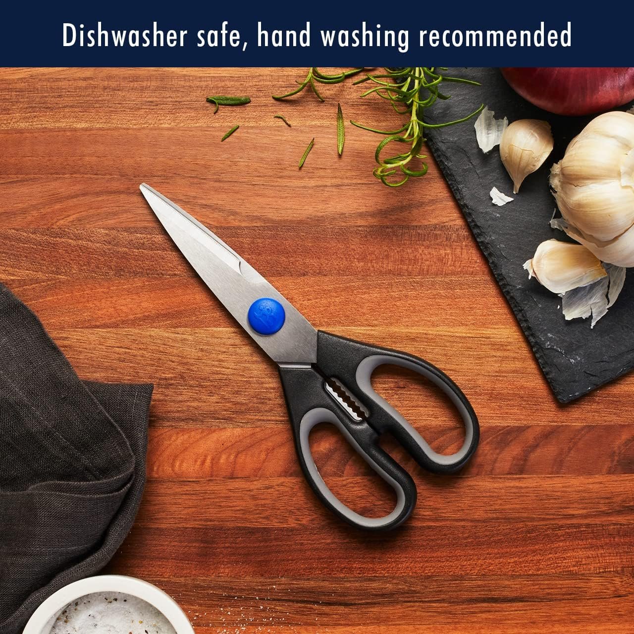 Henckels Graphite 20-pc Self-Sharpening Knife Set with Block, Chef Knife, Paring Knife, Utility Knife, Bread Knife, Steak Knife, Brown - Image 9