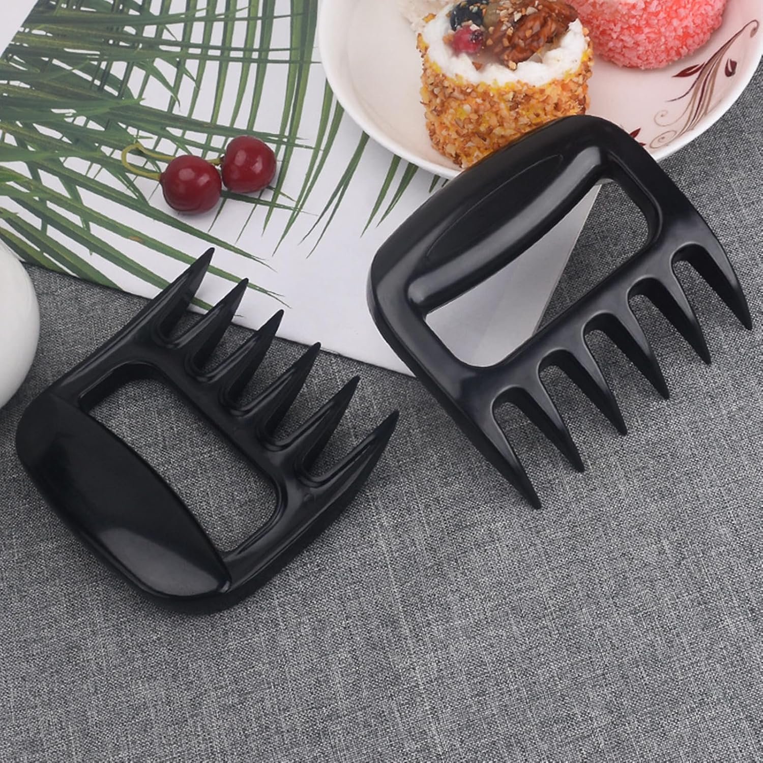 Claw Meats, Multi-Purpose Claw Meat Shredder, Meat Claws for Shredding, Barbecue Accessories Bear Claws for Shredding Meat BBQ Pulled Pork, Chicken in Kitchen, Grill, Black - Image 3