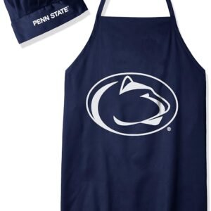 PRO SPECIALTIES GROUP INC unisex Penn State Nittany Lions NFL CHEF HAT AND APRON, Full Color Team Logo, One Size US