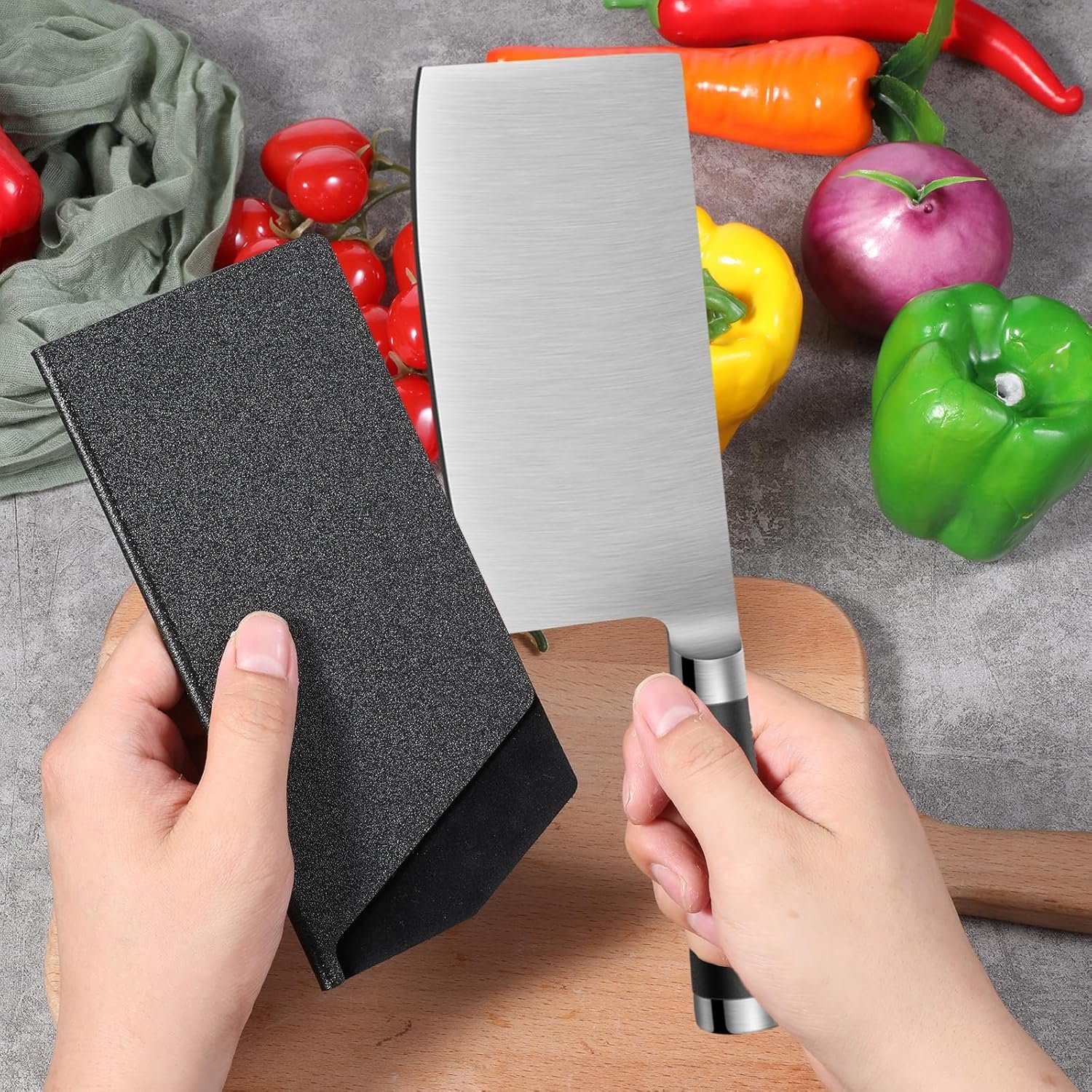 Cleaver Edge Guard 7.5” X 3.5” Abs Cleaver Cover Wide Knife Protector Sleeve for Chinese Kitchen Knifes, Durable Felt Lined Knifes Protector Sleeves - Image 4