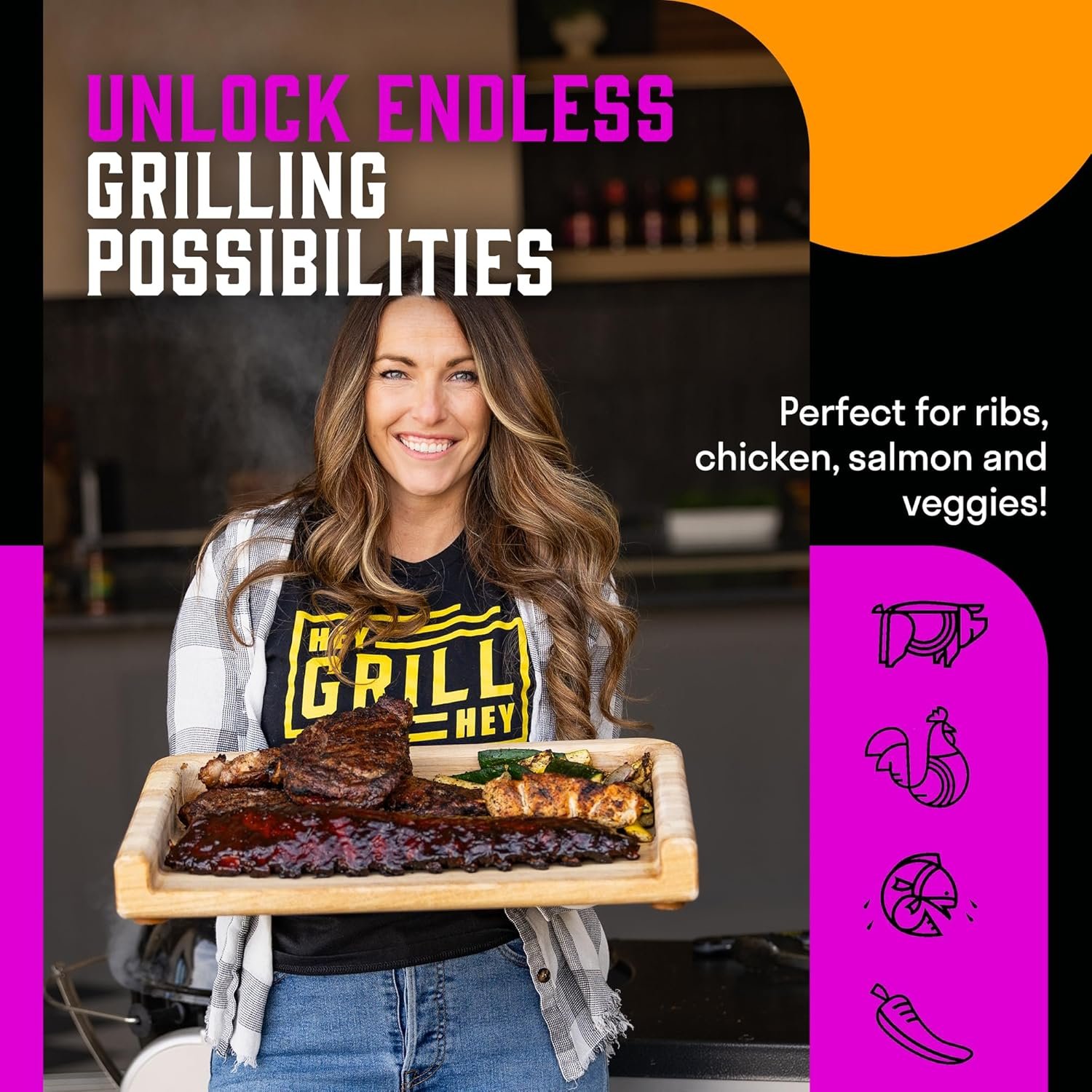 Hey Grill Hey | BBQ Glaze | BBQ Sauce | Bourbon Glaze | Sweet Sauce for Ribs, Chicken, Salmon | Grilling Essentials | Maple Bourbon - Image 6