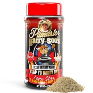 Slap Yo Daddy BBQ Rub Seasoning, Texas Brisket Magic Lone Star – Texas Brisket Rub for Smoking & Grilling From Pitmaster Harry Soo – Championship BBQ Beef Seasoning – No MSG, Gluten-Free – 12 oz