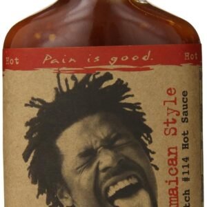 Jamaican Style Hot Sauce – 7oz Bottle – Made in USA – All Natural Ingredients, Non-GMO, Gluten-Free, Sugar-Free, Vegetarian, Keto