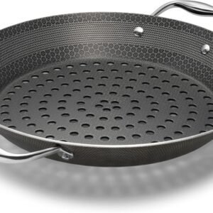 HexClad Hybrid Nonstick BBQ Grill Pan, Dishwasher-Friendly, BBQ and Oven-Safe Up to 900°F