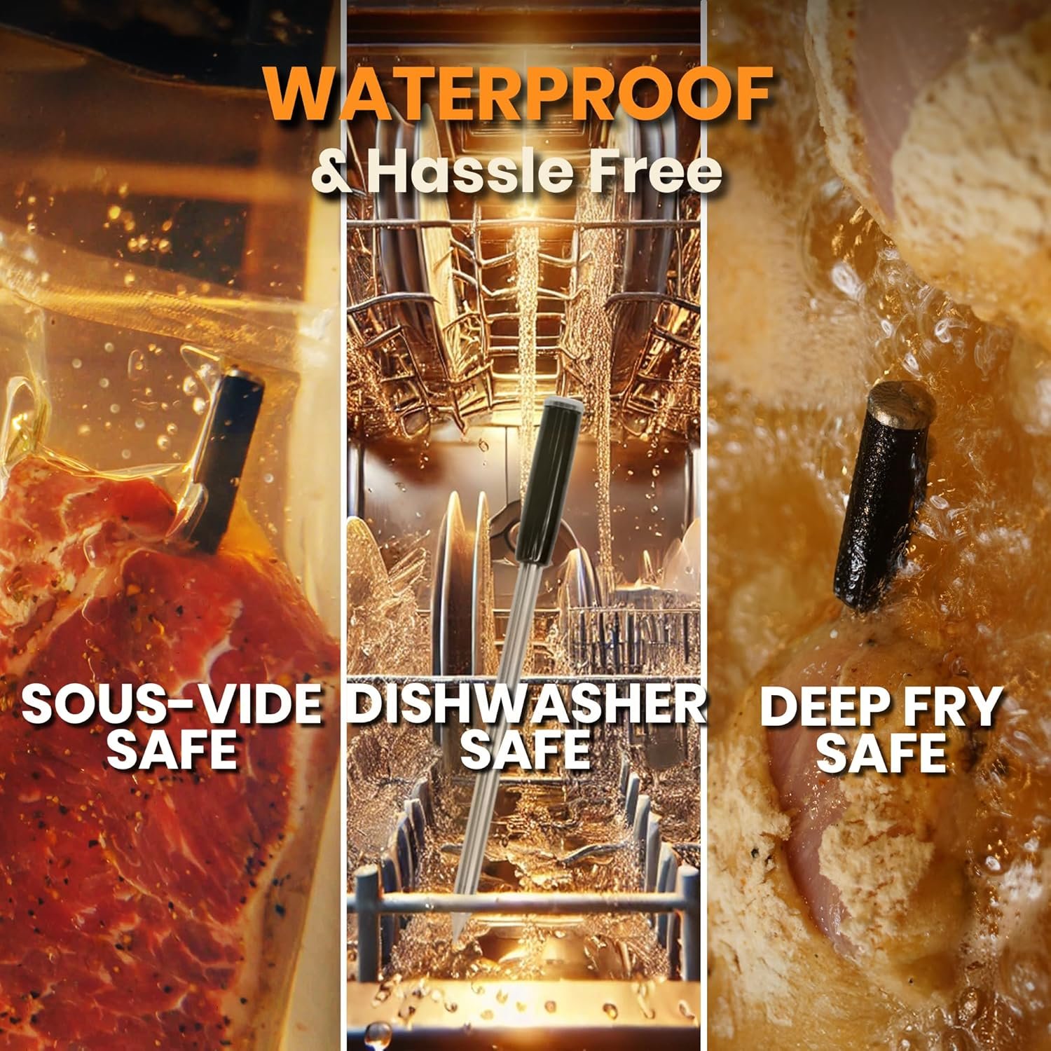 MeatStick V Wireless Meat Thermometer, 1200°F Heat Resistance, Unlimited Range WiFi & Bluetooth, Smart Digital Probe for Grilling, Smoking, Sous Vide, BBQ, Air Fryer, Oven, Smoker, Kitchen Cooking - Image 8