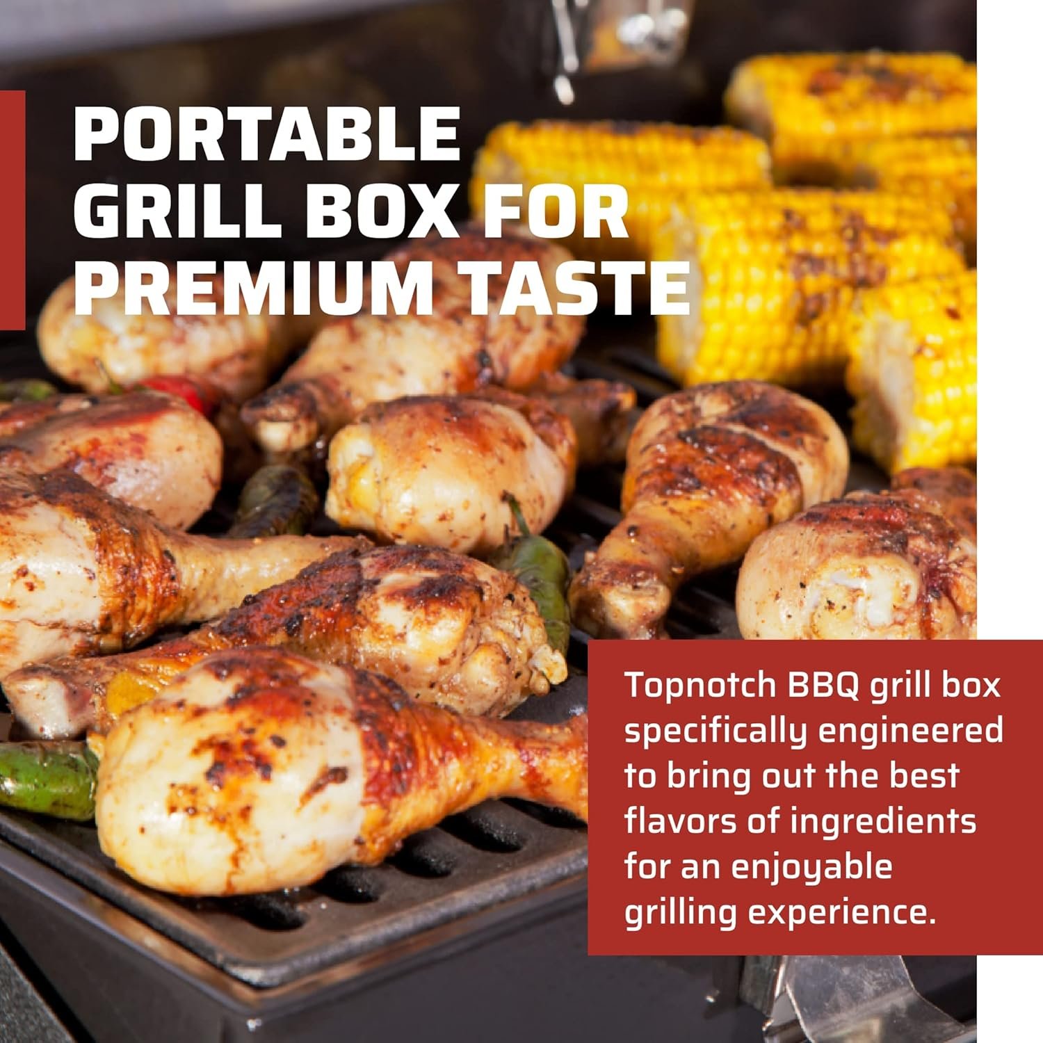 Camp Chef Deluxe BBQ Grill Box - Outdoor Grill Box for Grill Accessories - 24" x 16" - Image 3