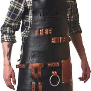 Leather Apron for Men: Grill, BBQ, Pitmaster, Chef, Bartender – Handcrafted Leather Apron – Durable and Stylish