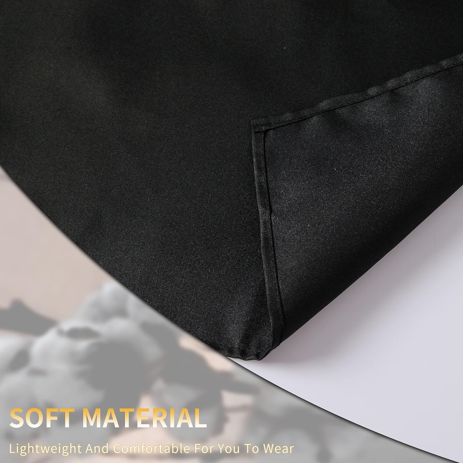 Tosewever 2 Pack Adjustable Bib Apron, Waterdrop Resistant Aprons with 2 Pockets Cooking Kitchen Restaurant Aprons for Women Men Chef, BBQ Drawing Crafting Outdoors (Polyester-Black, 2) - Image 3