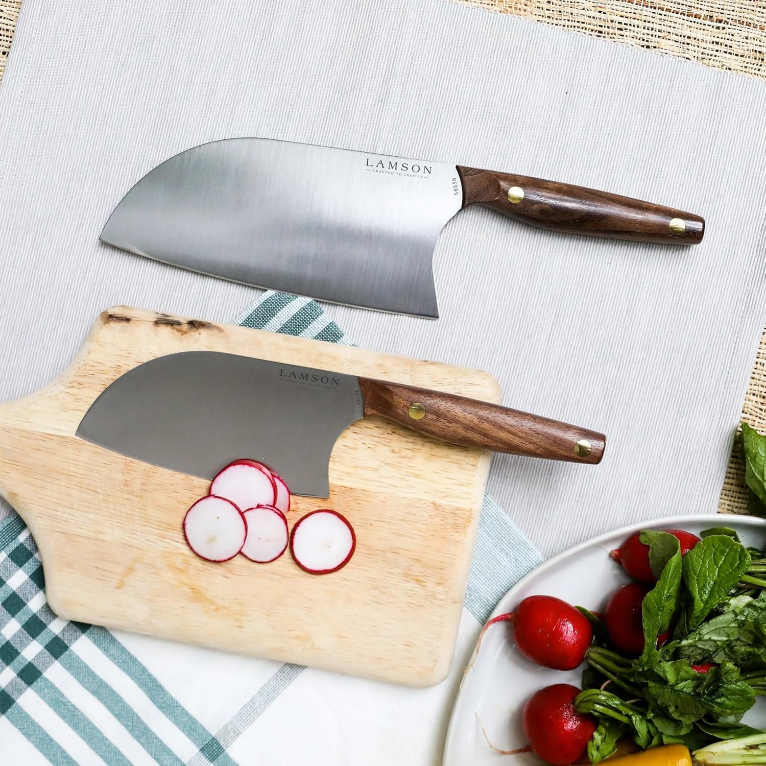 Lamson Vintage 6" Small Chinese Santoku Cleaver - Image 3