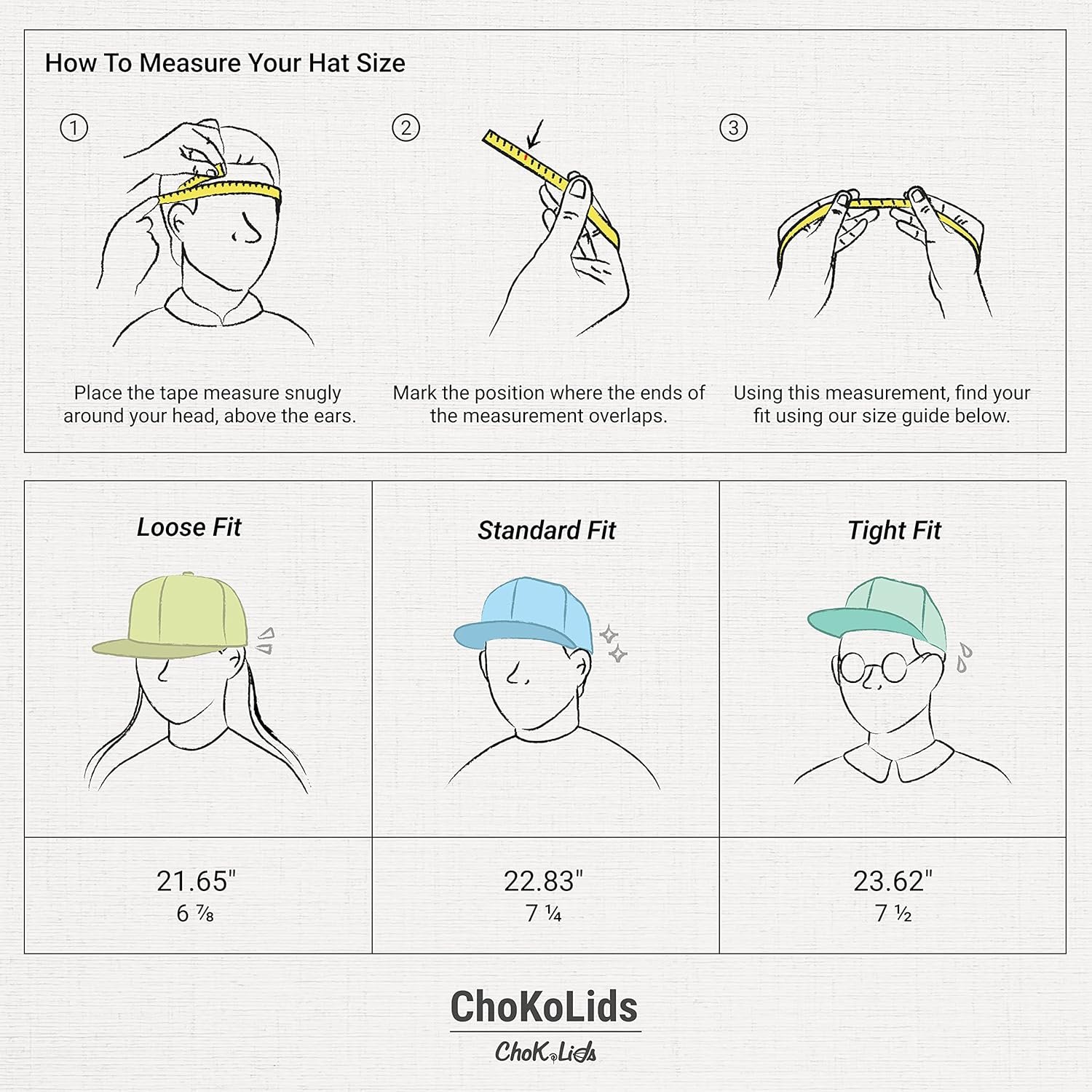 CHOK.LIDS Flat Bill Visor Classic Snapback Hat Blank Adjustable Brim High Top End Trendy Color Style Plain Tone Baseball Cap - Image 6