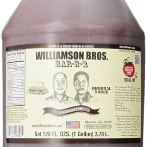 Williamson Bros Bar-B-Q Sauce Original Sauce, 128 Ounce