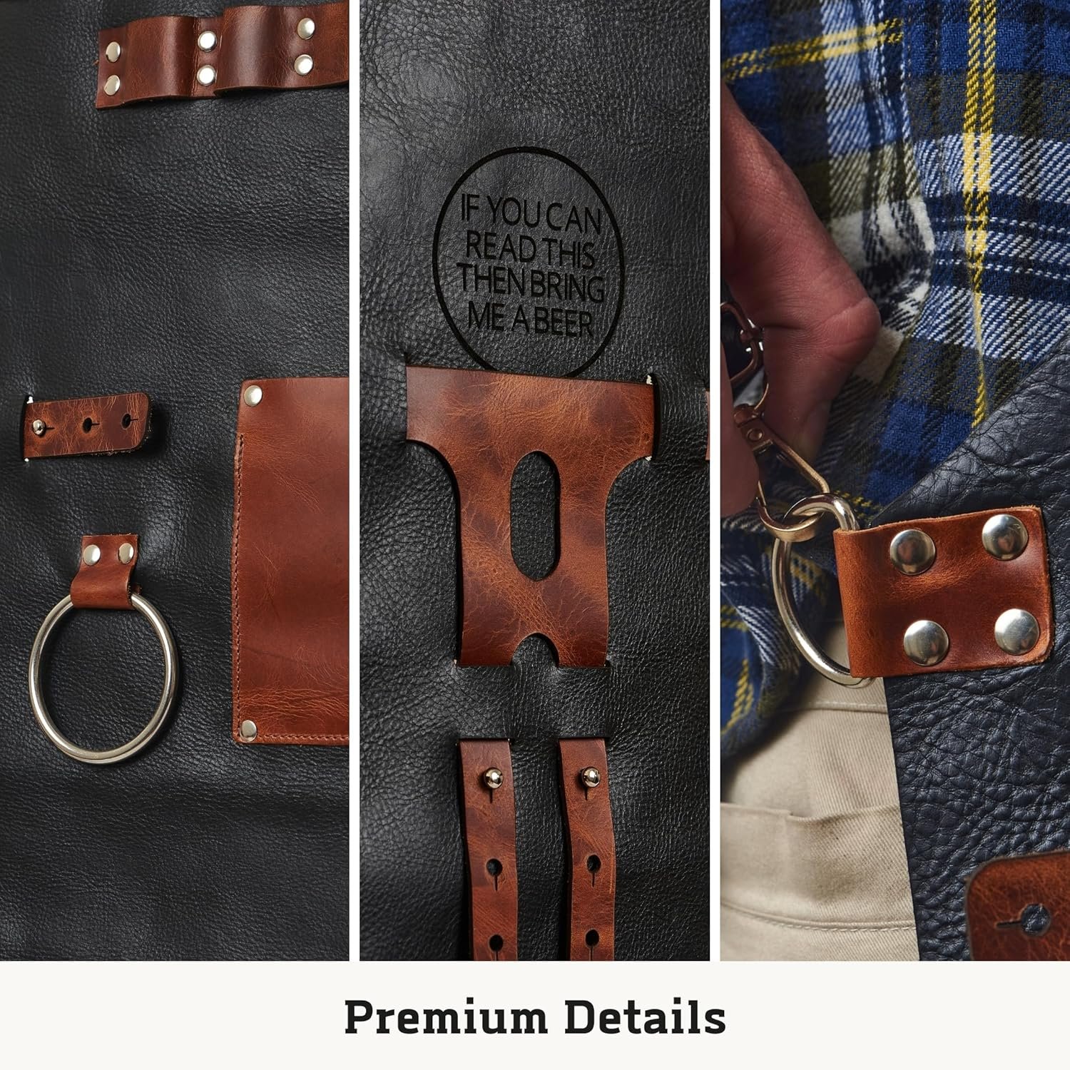 Leather Apron for Men: Grill, BBQ, Pitmaster, Chef, Bartender - Handcrafted Leather Apron – Durable and Stylish - Image 7